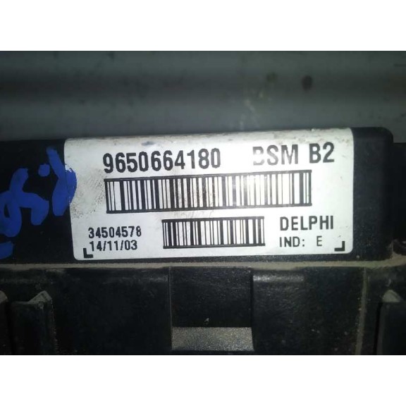 Recambio de centralita bsm para peugeot 307 (s1) xr clim referencia OEM IAM 9650664180 9650664180 