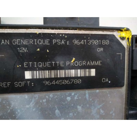 Recambio de centralita motor uce para fiat scudo (222) 1.9 diesel referencia OEM IAM 9641390180  