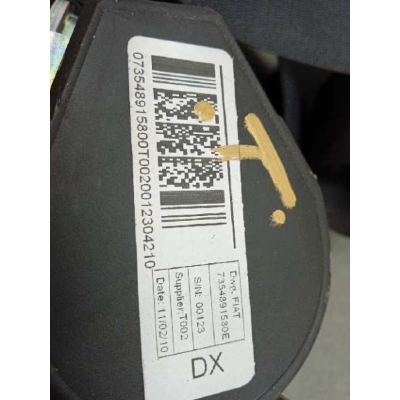 Recambio de pretensor airbag derecho para peugeot bipper básico referencia OEM IAM 7354891580E  