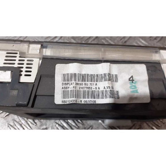Recambio de display para nissan almera (n16/e) 1.5 16v cat referencia OEM IAM 21677652  
