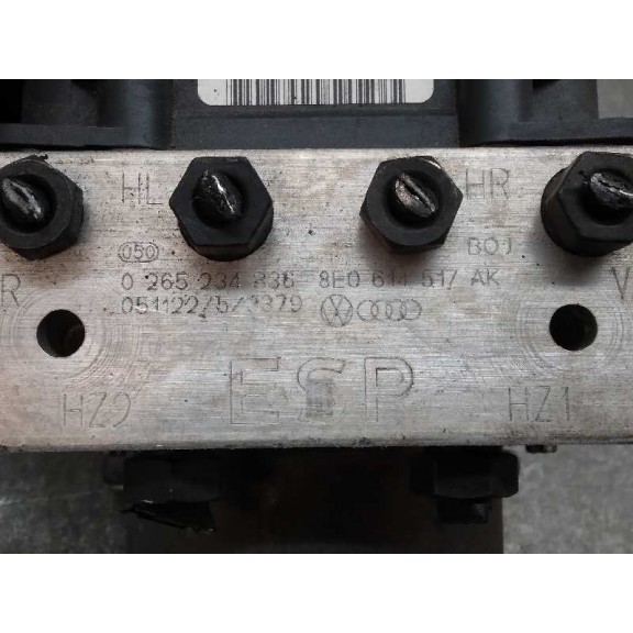 Recambio de abs para audi a4 berlina (8e) 2.0 tdi 16v (103kw) referencia OEM IAM 8E0614517AK 0265234336 