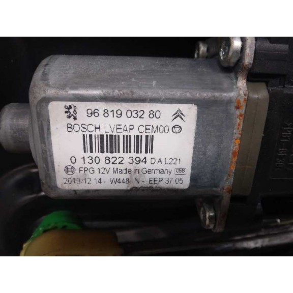 Recambio de elevalunas trasero derecho para peugeot 308 cc (2009) sport referencia OEM IAM 9681903280 5 CABLES 