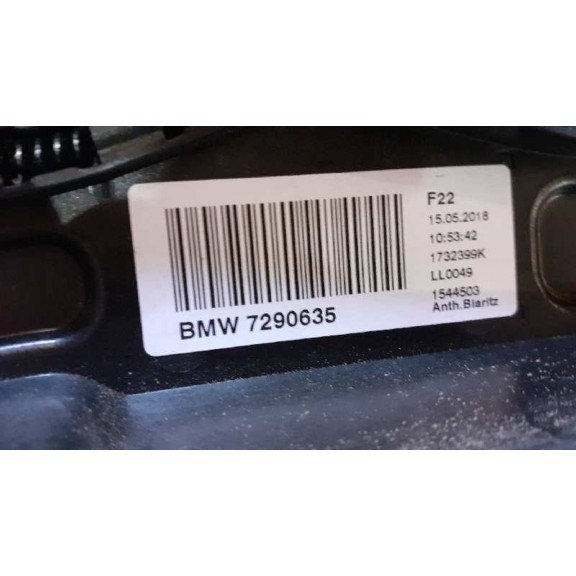 Recambio de techo electrico para bmw serie m2 coupe (f87) basis referencia OEM IAM 7290635 67617316536 