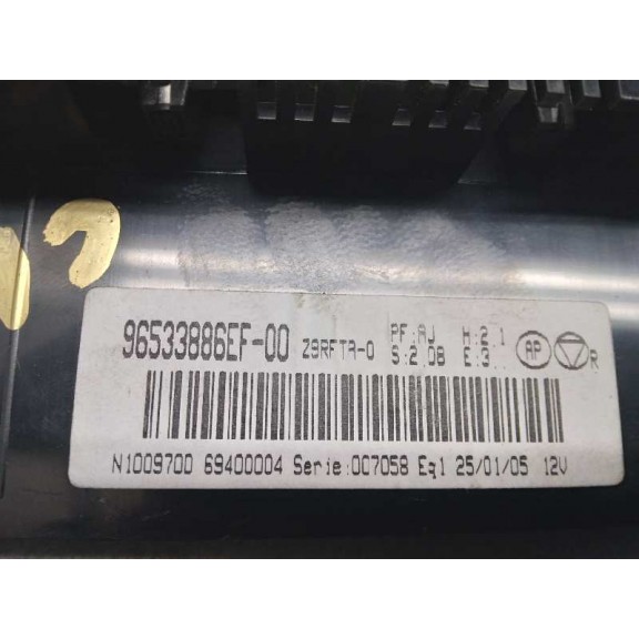 Recambio de mando climatizador para peugeot 607 (s2) básico referencia OEM IAM 96533886EF  