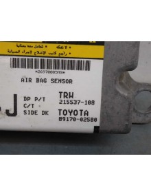 Recambio de centralita airbag para toyota auris 1.6 16v cat referencia OEM IAM 8917002580   2