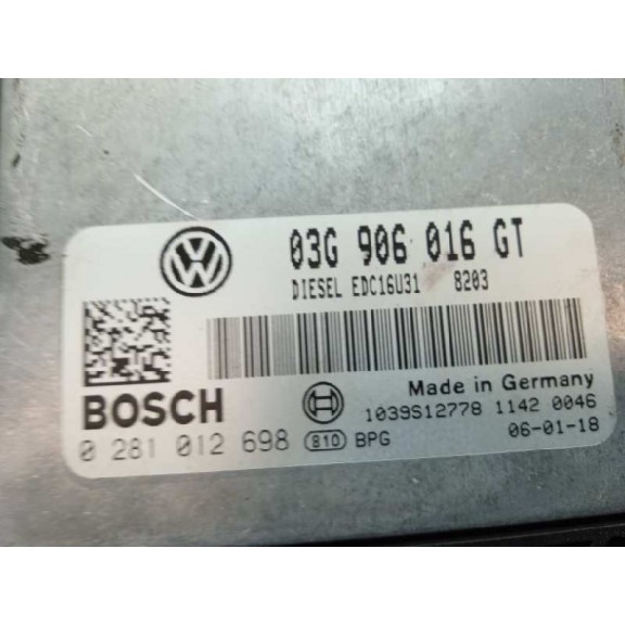 Recambio de centralita motor uce para skoda superb (3u4) classic referencia OEM IAM 03G906016GT 0281012698 