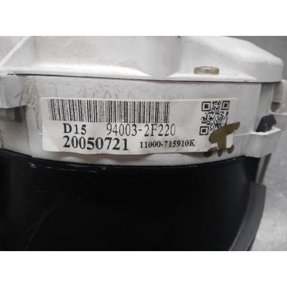 Recambio de cuadro instrumentos para kia cerato 1.6 lx familiar (5-ptas.) referencia OEM IAM 940032F220  