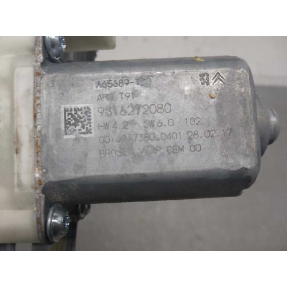 Recambio de elevalunas trasero izquierdo para peugeot 308 access referencia OEM IAM 9816272080 5 CABLES 
