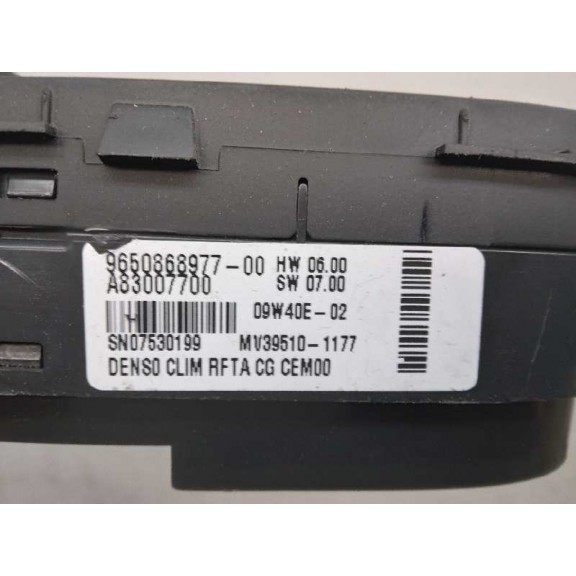 Recambio de mando climatizador para citroën c4 picasso exclusive referencia OEM IAM 9650868977 SOPORTE PARTIDO 