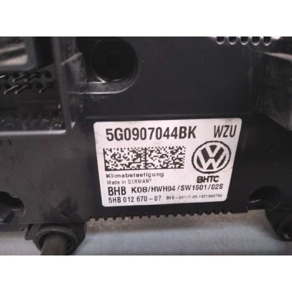 Recambio de mando climatizador para volkswagen golf vii lim. advance bluemotion tech. referencia OEM IAM 5G0907044BK  