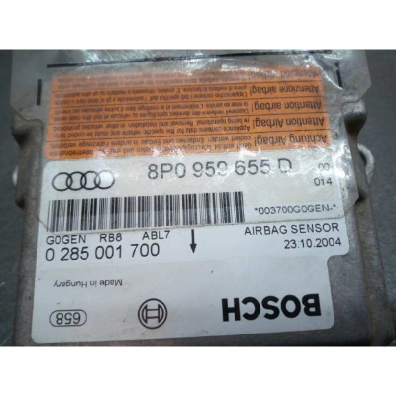 Recambio de centralita airbag para audi a3 (8p) 2.0 tfsi ambiente quattro referencia OEM IAM 8P0959655D 0285001700 