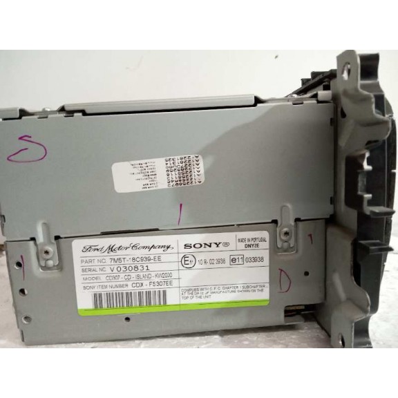 Recambio de sistema audio / radio cd para ford focus lim. (cb4) trend referencia OEM IAM 7M5T18C939EE  