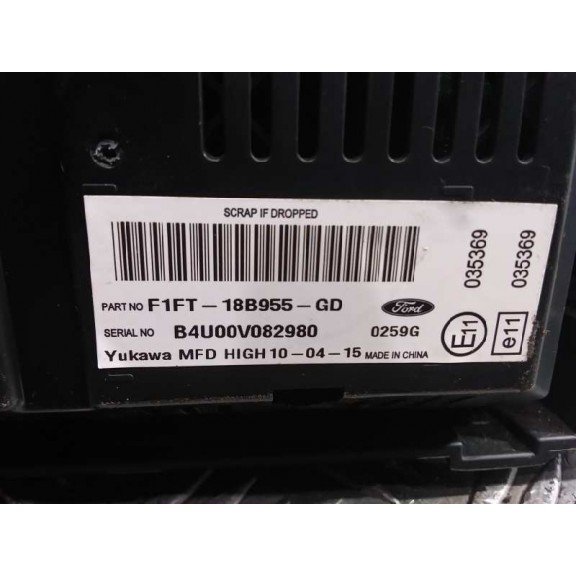Recambio de display para ford focus lim. 1.0 ecoboost cat referencia OEM IAM F1FT18B955GD  
