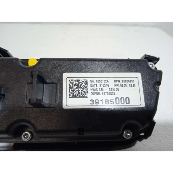 Recambio de mando climatizador para opel corsa f 1.2 referencia OEM IAM 39185000  