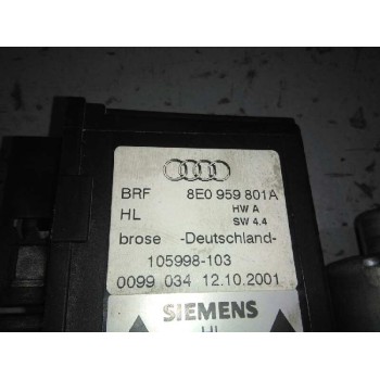 Recambio de elevalunas trasero izquierdo para audi a4 berlina (8e) 1.9 tdi (96kw) referencia OEM IAM 8E0959801A ELECTRICO 