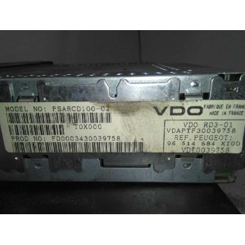 Recambio de sistema audio / radio cd para peugeot 206 berlina x-line clim referencia OEM IAM 96514684XT  