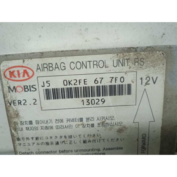 Recambio de centralita airbag para kia carens 2.0 crdi ex monovolumen referencia OEM IAM 0K2FE677F0  