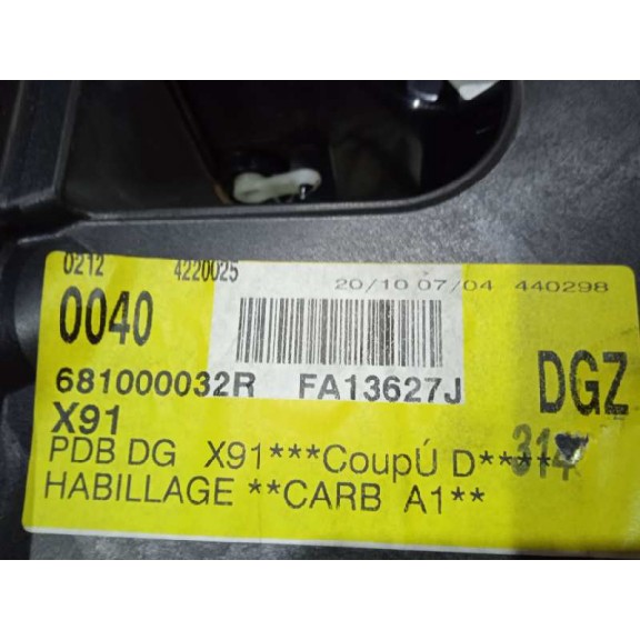 Recambio de kit airbag para renault laguna coupe gt referencia OEM IAM 285581790R  