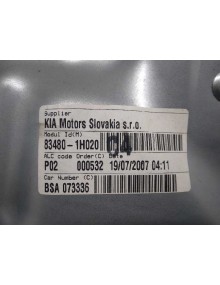 Recambio de elevalunas trasero derecho para kia cee´d emotion referencia OEM IAM 834801H020 ELÉCTRICO 6 PINES  2
