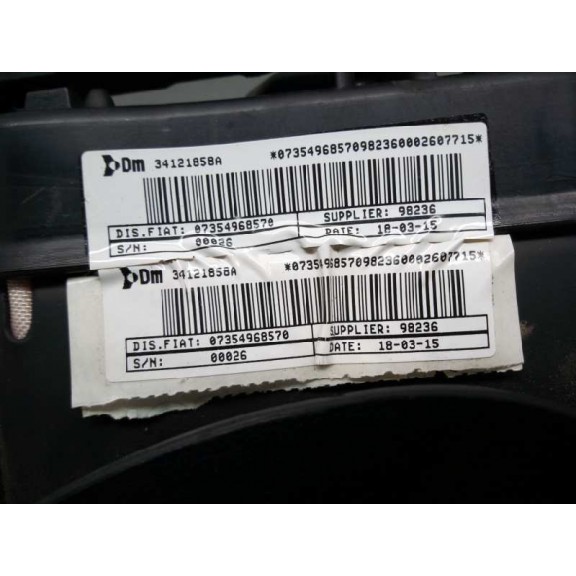 Recambio de airbag delantero izquierdo para fiat doblo 1.3 16v jtd cat referencia OEM IAM 07354968570  