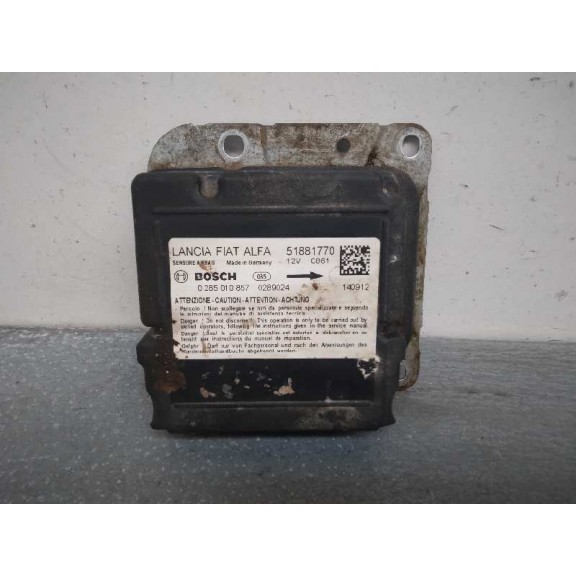 Recambio de centralita airbag para fiat doblo 1.3 16v jtd cat referencia OEM IAM 51881770 0285010857 