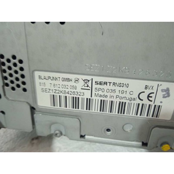 Recambio de sistema navegacion gps para seat leon (1p1) stylance / style referencia OEM IAM 5P0035191C  