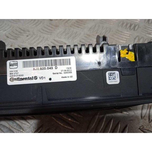 Recambio de mando climatizador para seat ibiza (6j5) 1.6 tdi referencia OEM IAM 6J0820043D  