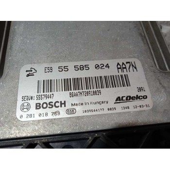 Recambio de centralita motor uce para opel zafira tourer excellence referencia OEM IAM 55585024 0281018769 