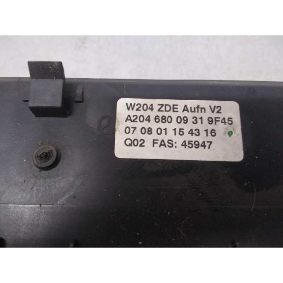 Recambio de display para mercedes-benz clase c (w204) berlina c 220 cdi (204.008) referencia OEM IAM A20468009319F45 PANTALLA MU