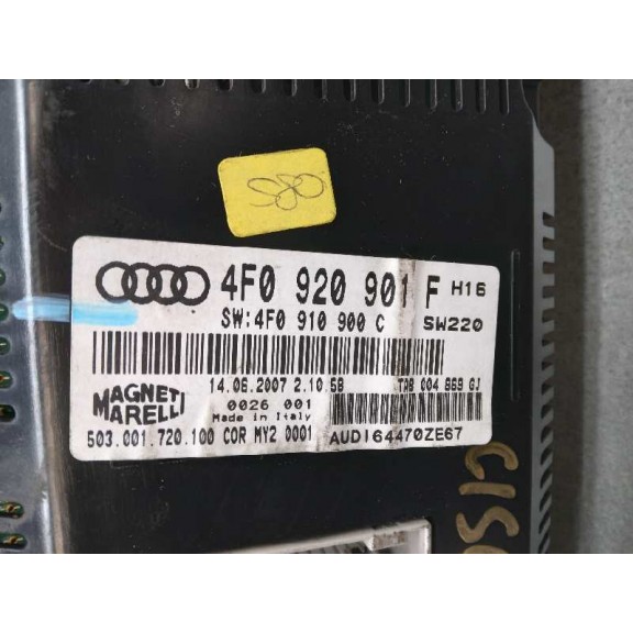 Recambio de cuadro instrumentos para audi a6 berlina (4f2) 2.0 tfsi referencia OEM IAM 4F0920901F  