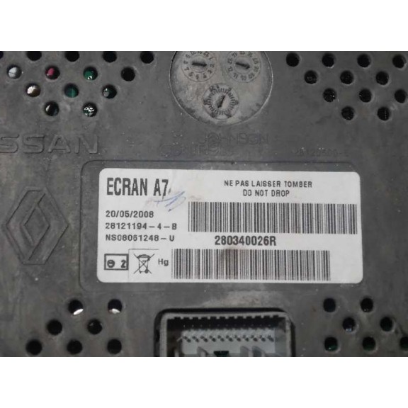 Recambio de display para renault laguna iii dynamique referencia OEM IAM 280340026R  