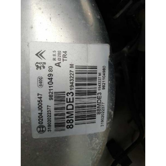 Recambio de servofreno para citroën berlingo furgón contrlol m referencia OEM IAM 9821104980  