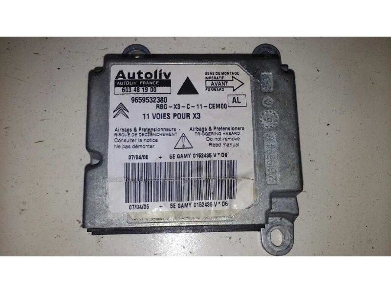 Recambio de centralita airbag para citroën c5 berlina exclusive referencia OEM IAM 9659532380 9659532380 