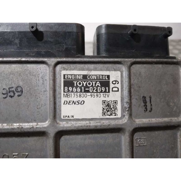 Recambio de centralita motor uce para toyota auris 2.0 d-4d cat referencia OEM IAM 8966102D91  