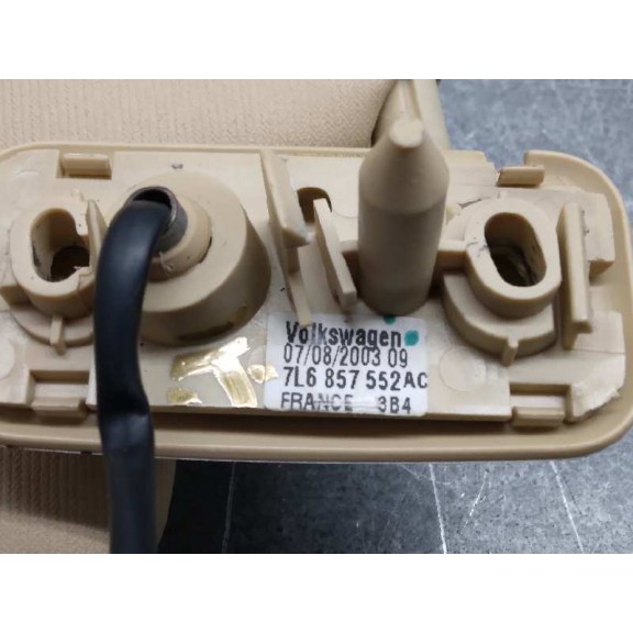 Recambio de parasol derecho para volkswagen touareg (7la) tdi r5 referencia OEM IAM 7L6857552AC BEIGE 