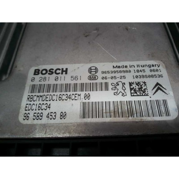 Recambio de centralita motor uce para citroën c5 berlina attraction referencia OEM IAM 9658945380 0281011561 