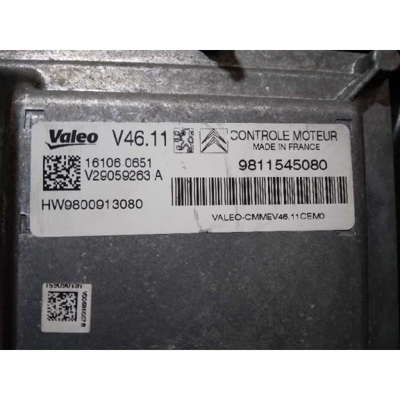 Recambio de centralita motor uce para peugeot 208 style referencia OEM IAM 9811545080  