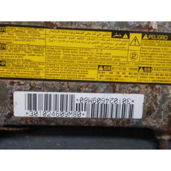 Recambio de kit airbag para toyota urban cruiser active referencia OEM IAM 5584452210 SIN PRETENSORES 
