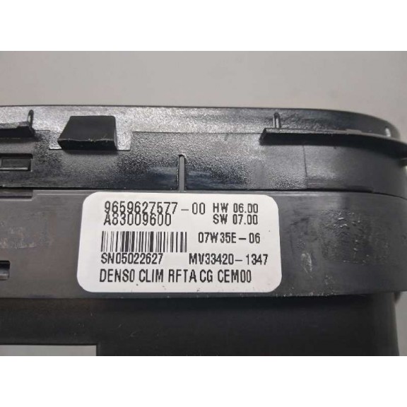 Recambio de mando climatizador para citroën c4 grand picasso exclusive referencia OEM IAM 9659627577  