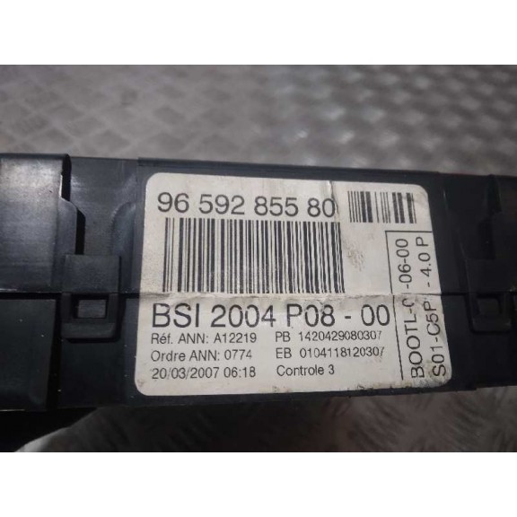 Recambio de centralita bsi para citroën c4 berlina collection referencia OEM IAM 9659285580  