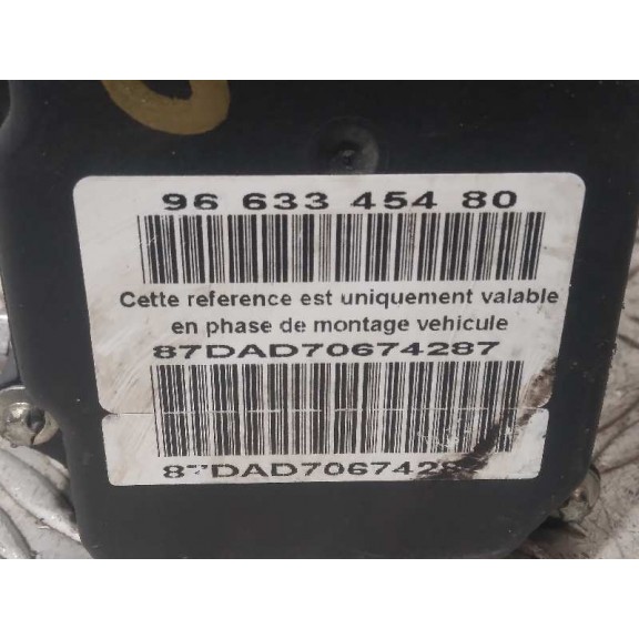 Recambio de abs para citroën c4 berlina collection referencia OEM IAM 9661886780 0265231508 