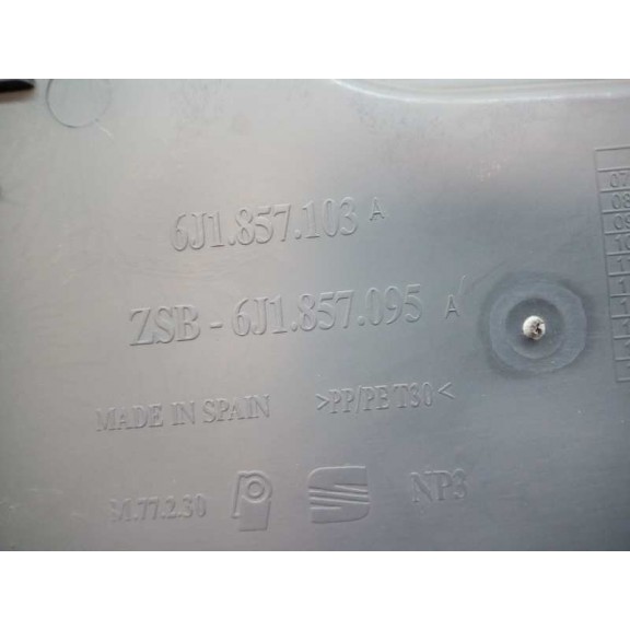 Recambio de guantera para seat ibiza (6j5) 1.6 tdi referencia OEM IAM 6J1857095A GRIS 6J1857103A