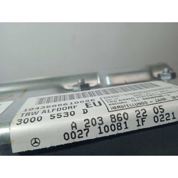 Recambio de airbag lateral derecho para mercedes-benz clase clc (cl203) clc 160 blueefficiency (203.731) referencia OEM IAM A203