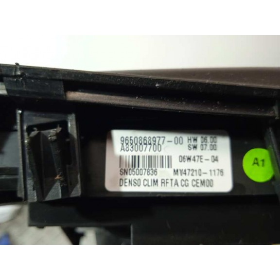 Recambio de mando climatizador para citroën c4 grand picasso sx referencia OEM IAM 9650868977  