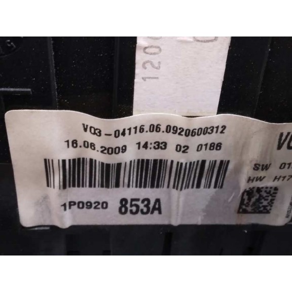 Recambio de cuadro instrumentos para seat altea (5p1) stylance / style referencia OEM IAM 1P0920853A  