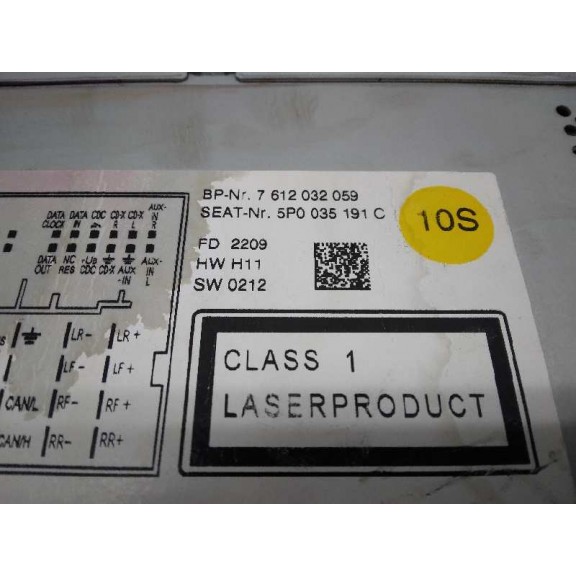Recambio de sistema navegacion gps para seat altea (5p1) stylance / style referencia OEM IAM 5P0035191C  