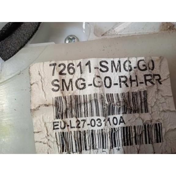 Recambio de cerradura puerta trasera derecha para honda civic berlina 5 (fk) 2.2 i-ctdi comfort referencia OEM IAM 72611SMGG0  7