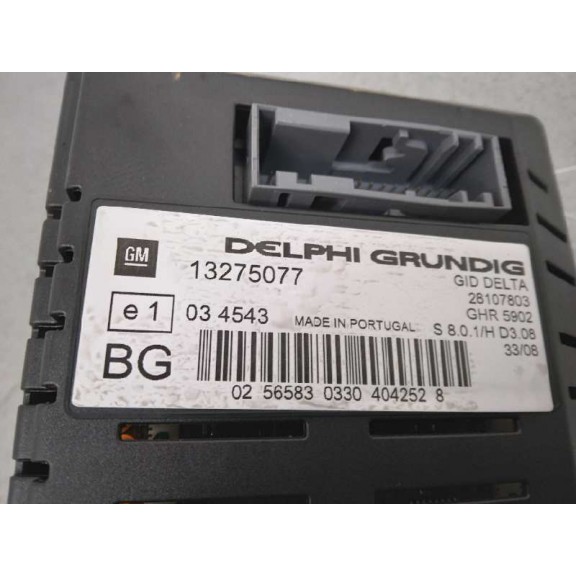 Recambio de display para opel astra h caravan innovation referencia OEM IAM 13275077  