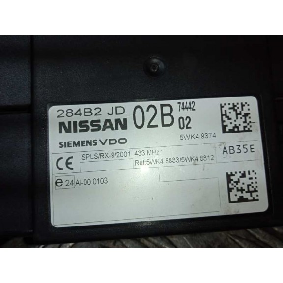 Recambio de centralita bsi para nissan qashqai (j10) acenta 4x4 referencia OEM IAM 284B2JD02B 5WK49374 