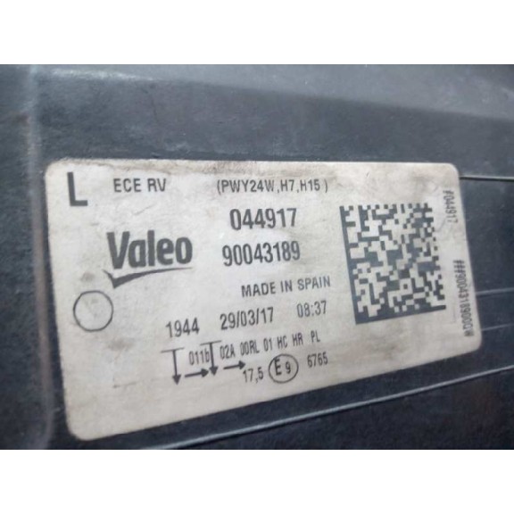 Recambio de faro izquierdo para volkswagen golf vii variant (bv5) advance bmt referencia OEM IAM 90043189 5G1941005 5G1941005E